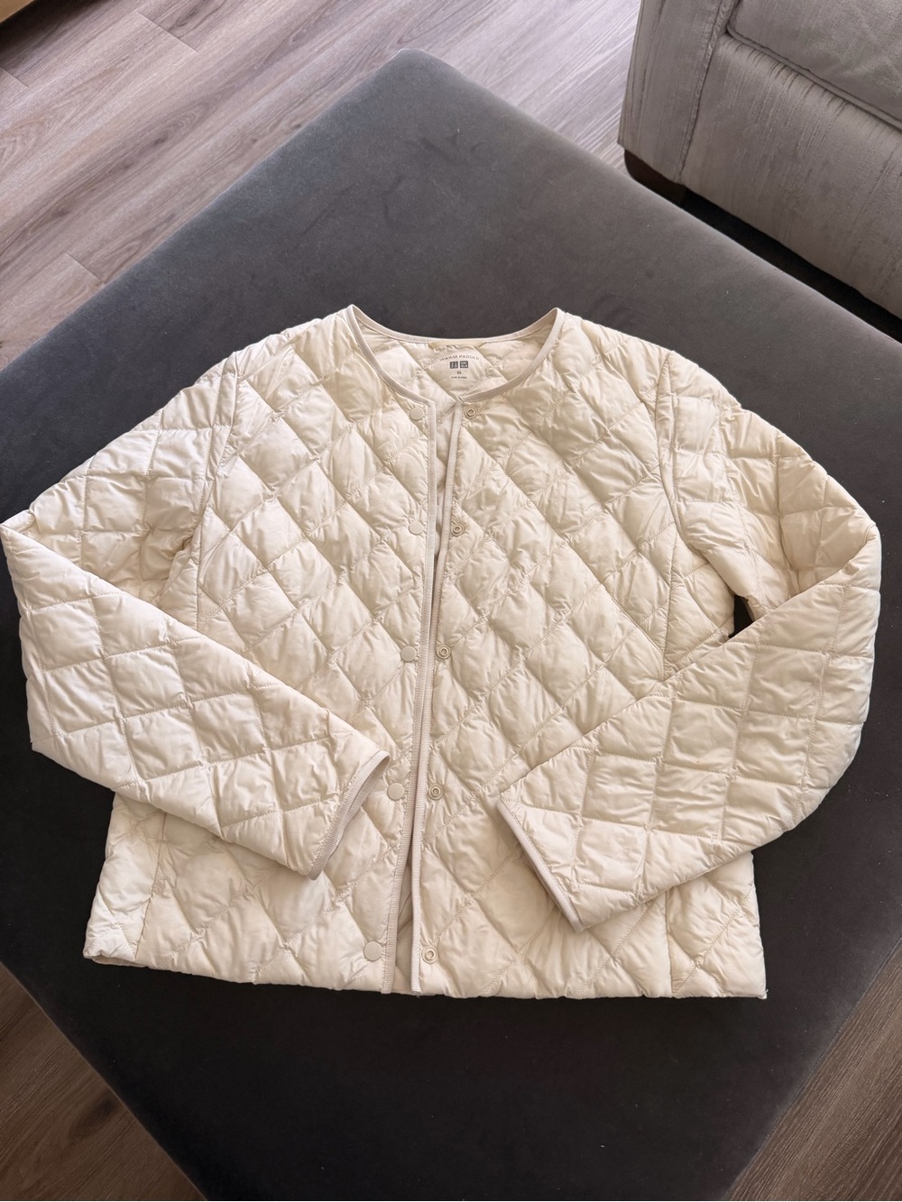 Uniqlo Women's Quilted Ivory Puffer Jacket